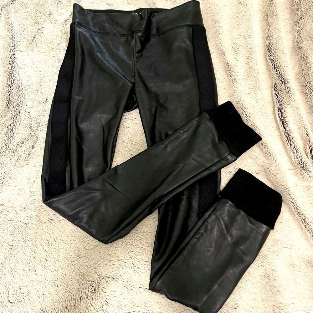 David Lerner faux leather leggings